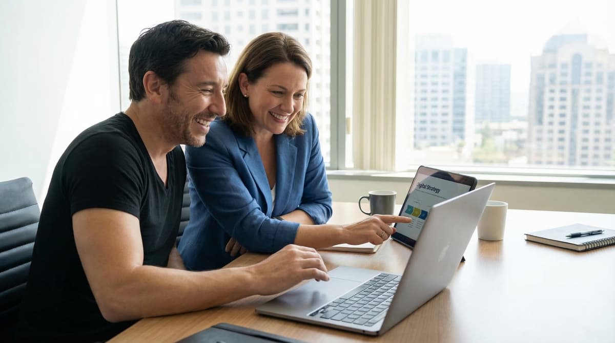 Chris Good working with a client